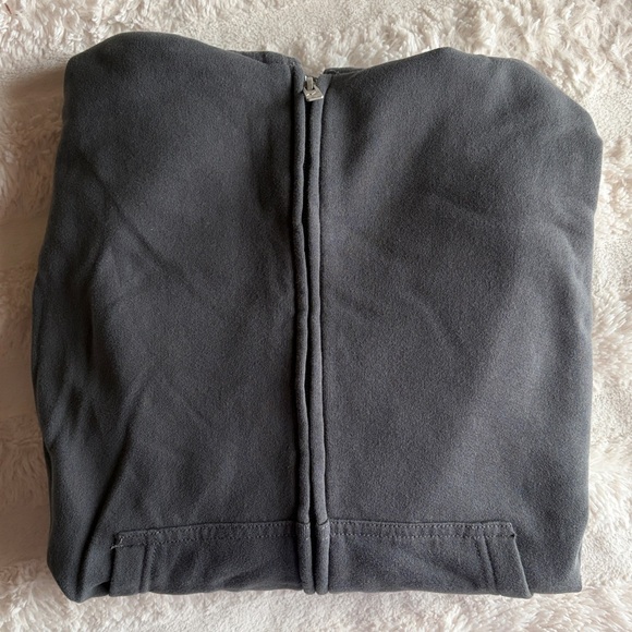 Hollister Dark Grey Hooded Zip Sweatshirt - Picture 3 of 3